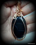 Black Agate Pendant (LG)