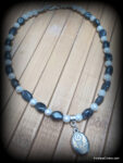 Iolite Beaded 'Be Yourself' Boho Choker - Image 2