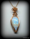 Rainbow Moonstone Necklace (a1)