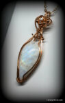Rainbow Moonstone Necklace (a1) - Image 2