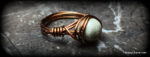 Silver Leaf Jasper / Vintage Bronze Ring - Image 4