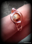 Red Leopard Jasper / Copper Ring - Image 3
